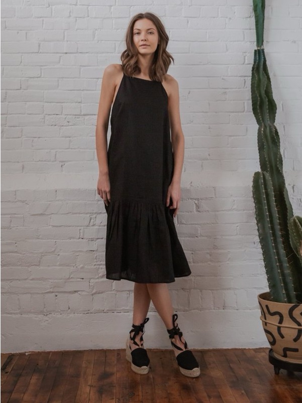VOLOSHIN LINEN MIDI SUNDRESS